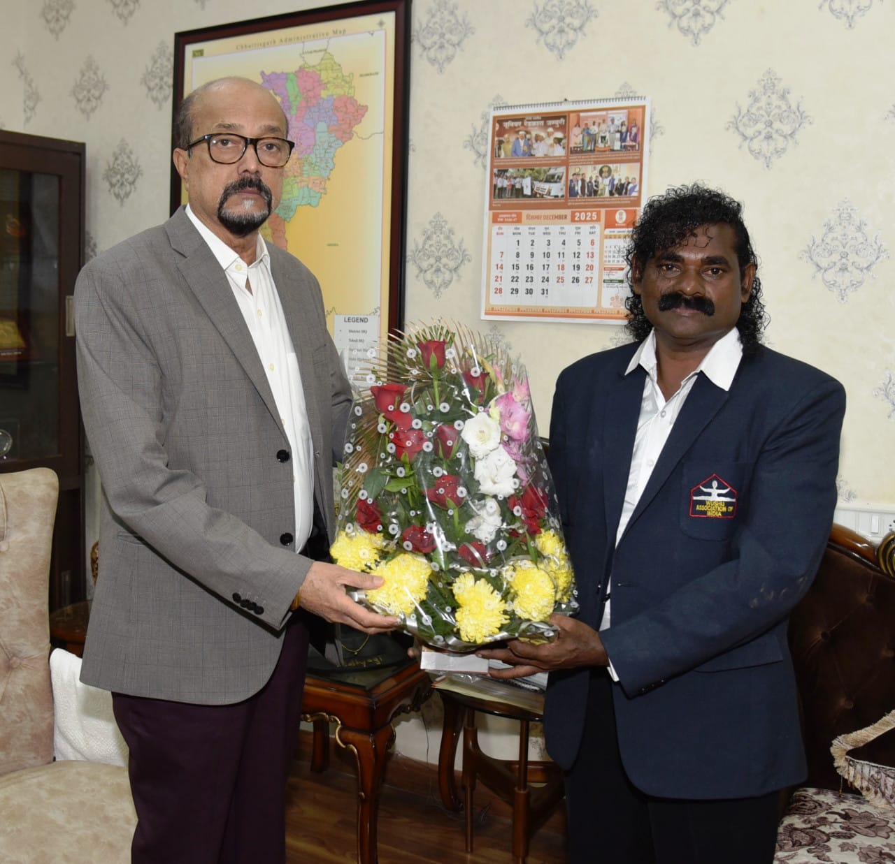 राज्यपाल को राष्ट्रीय वुशु चैम्पियनशिप का निमंत्रण