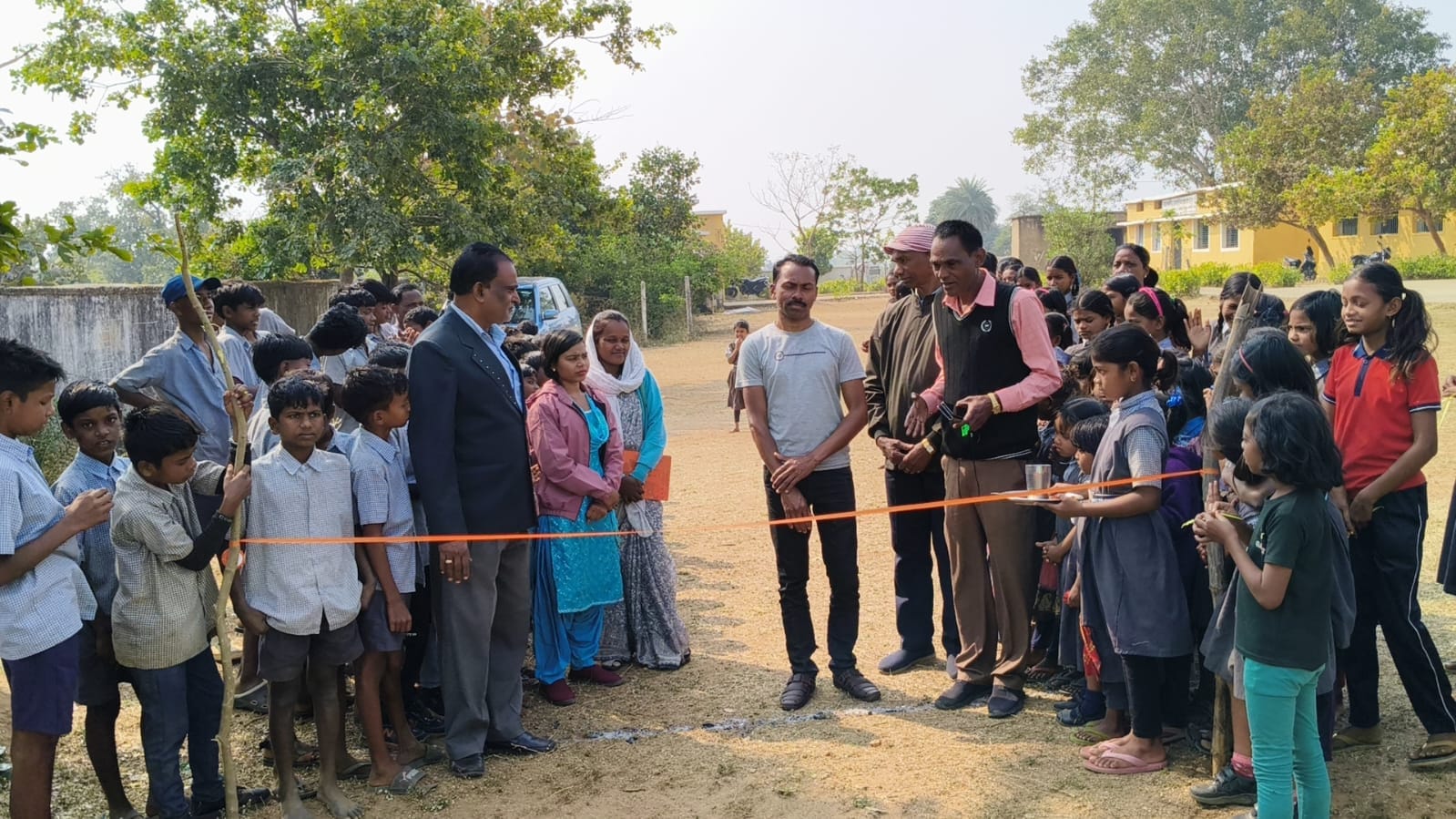 विद्यालय स्तर खेल आयोजन रंगोले में उत्साह और खेल भावना का शानदार प्रदर्शन