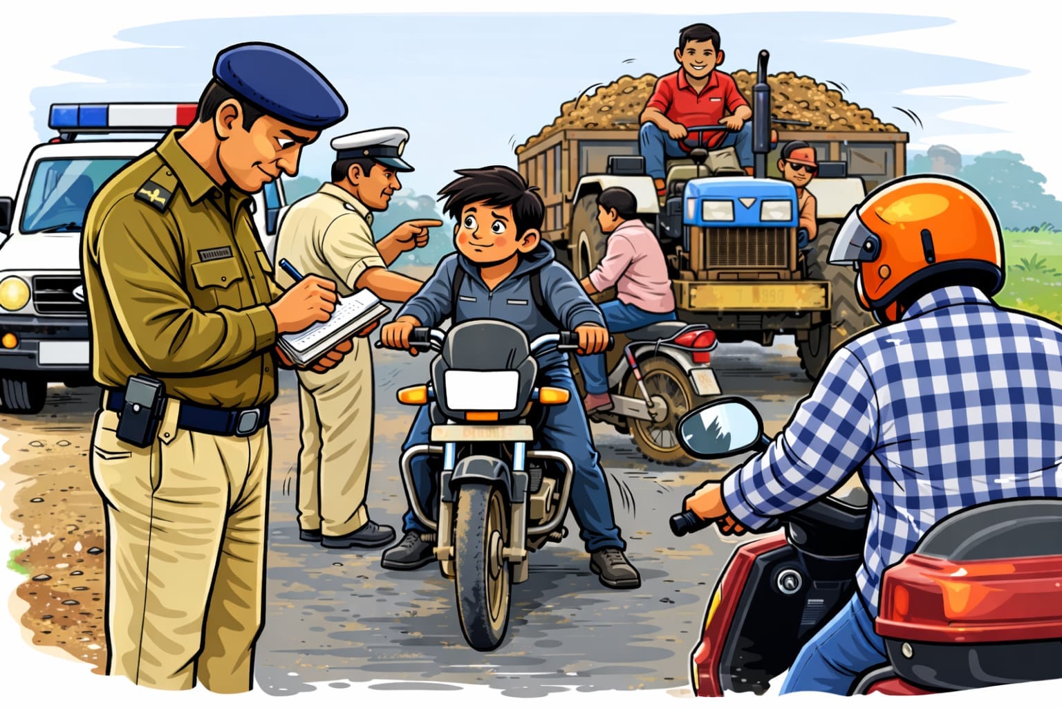 सड़क सुरक्षा पर संकट: बेखौफ दौड़ रहे नियम विरुद्ध वाहन, एमसीबी पुलिस से सख्त कार्रवाई की मांग