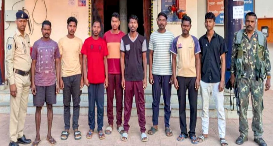 जशपुर: नाबालिग से दुष्कर्म और महिला से छेड़छाड़ के मामले में 9 आरोपी गिरफ्तार