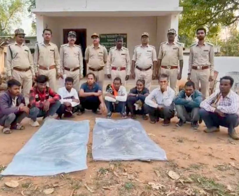 तेंदुए की खाल के साथ अंतरराज्यीय तस्करी गिरोह का भंडाफोड़, 9 आरोपी गिरफ्तार