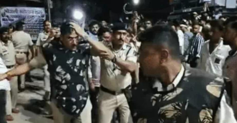 बिलासपुर में बवाल, पथराव के दौरान टीआई के सिर पर लगी चोट